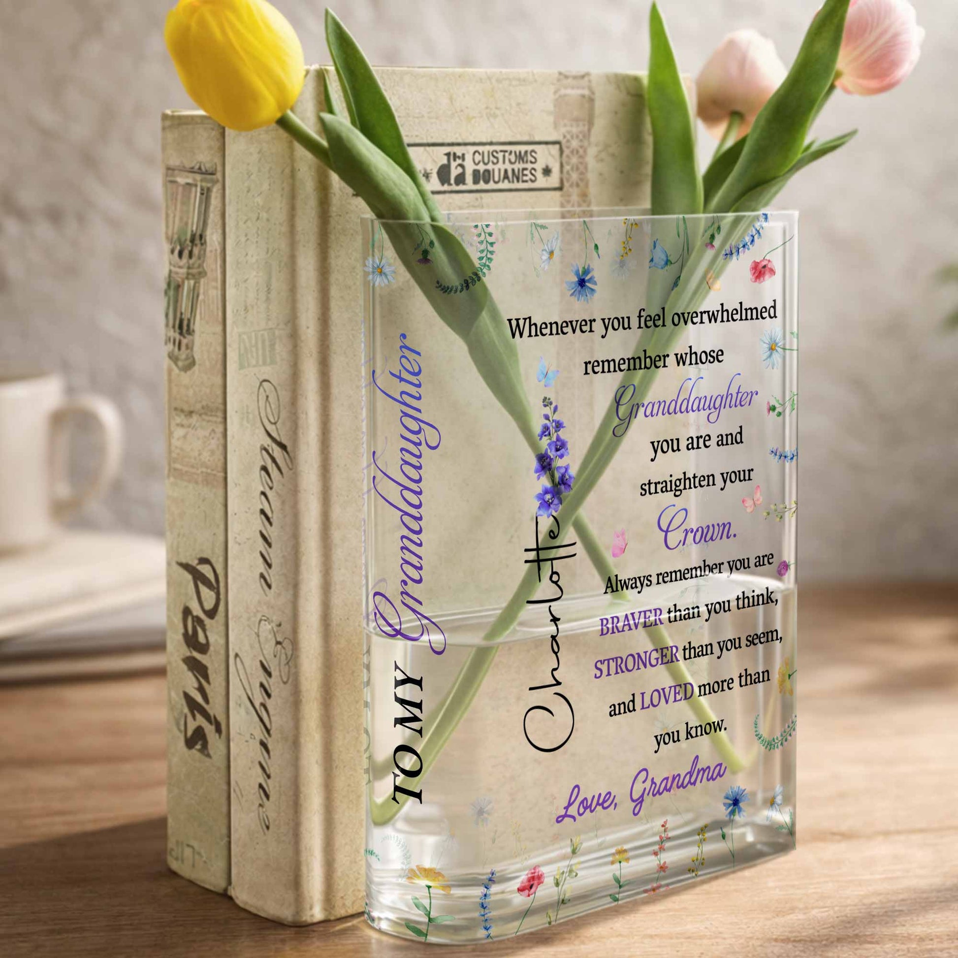 Straighten Your Crown, Granddaughter Motivational Quote