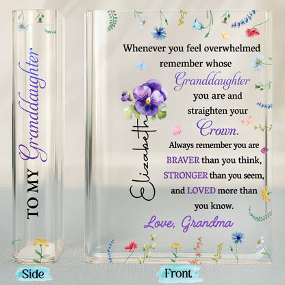 Straighten Your Crown, Granddaughter Motivational Quote