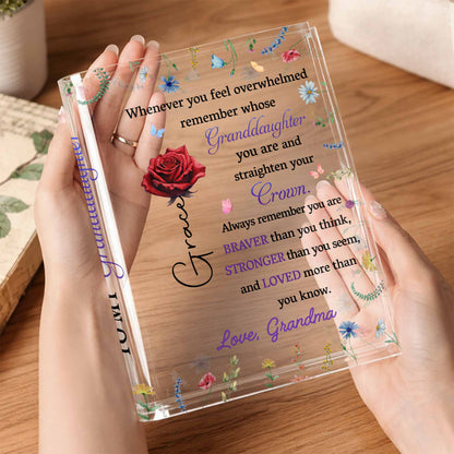 Straighten Your Crown, Granddaughter Motivational Quote