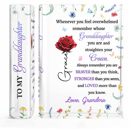 Straighten Your Crown, Granddaughter Motivational Quote