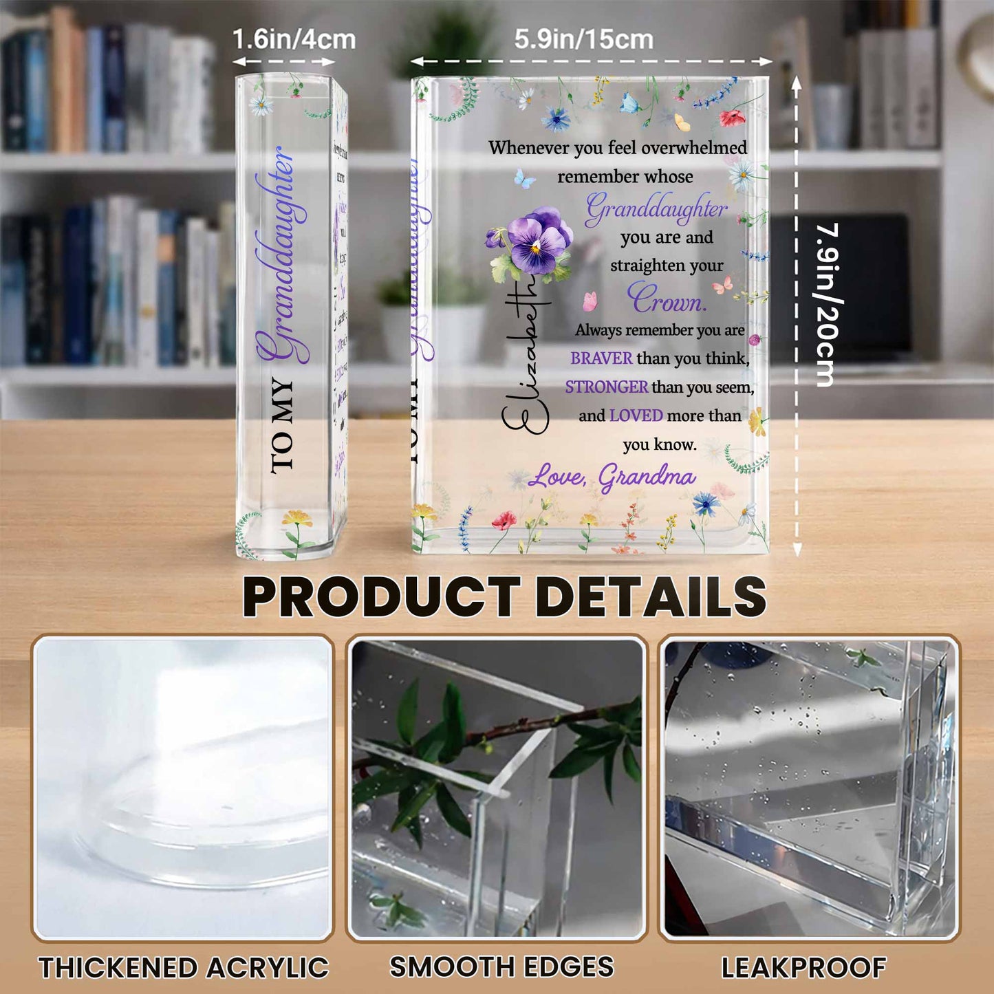 Straighten Your Crown, Granddaughter Motivational Quote