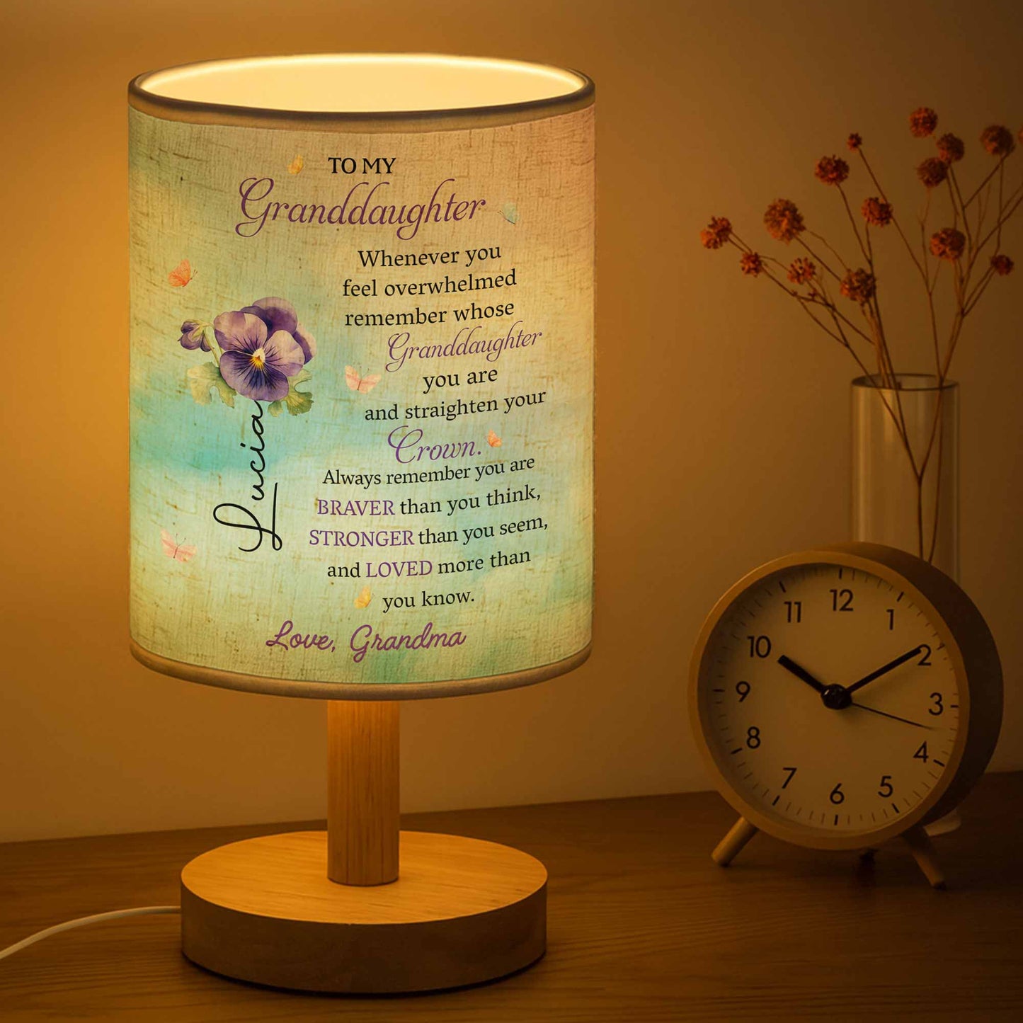 To My Granddaughter, Remember Your Crown And Flowers