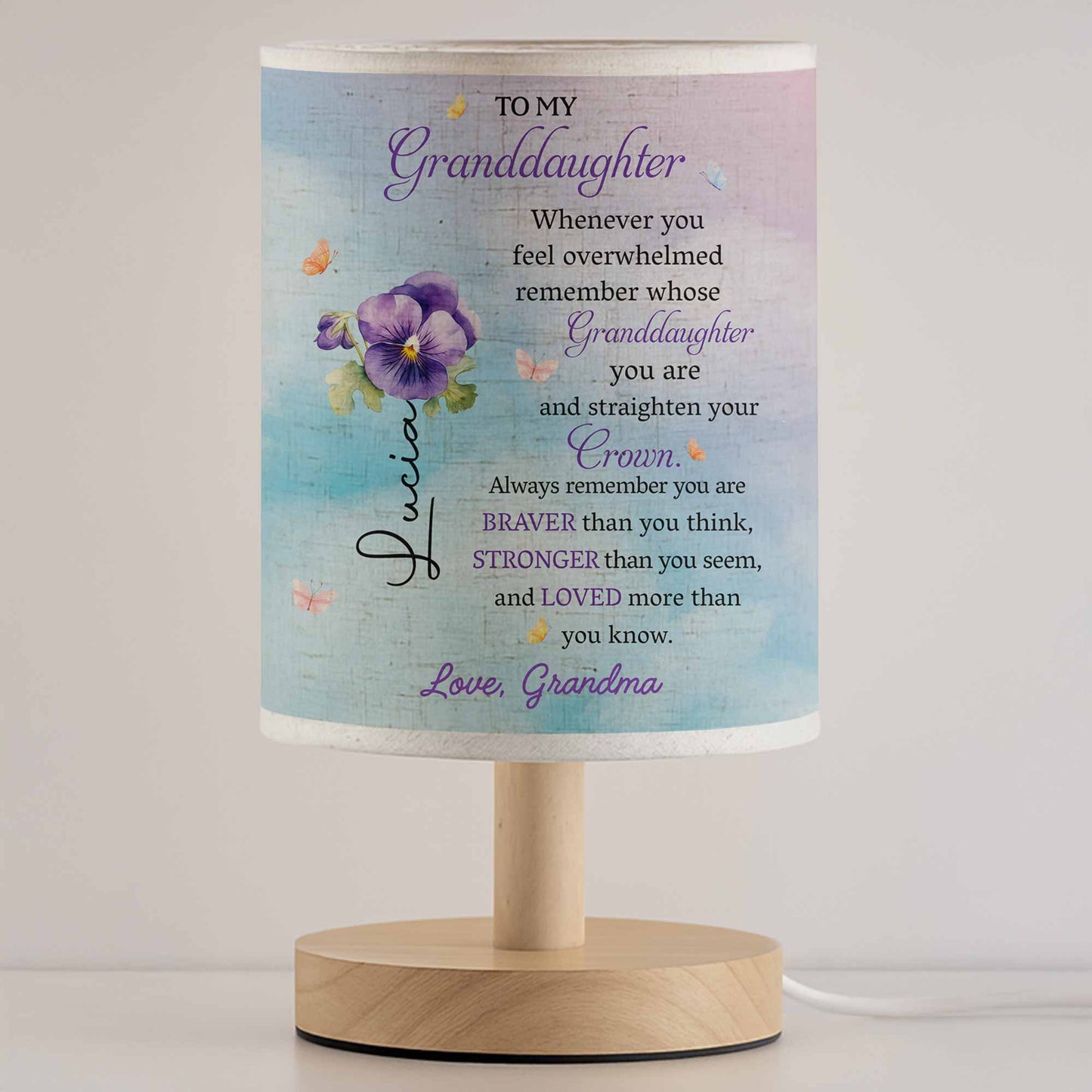 To My Granddaughter, Remember Your Crown And Flowers