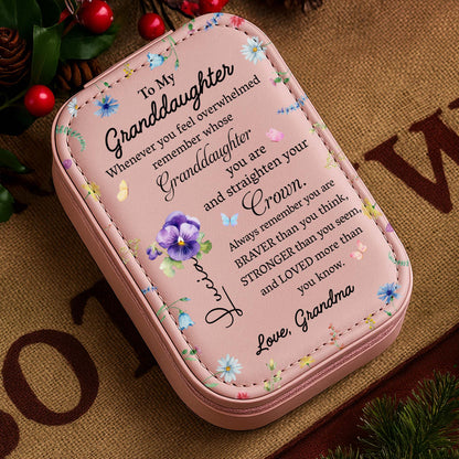 To My Granddaughter, Flowers And Crown