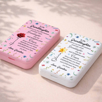 To My Granddaughter Straighten Your Crown Flower And Butterfly