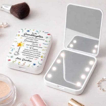 To My Granddaughter Straighten Your Crown Flower And Butterfly