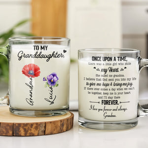Granddaughter Mug With Heartfelt Message And Floral Design