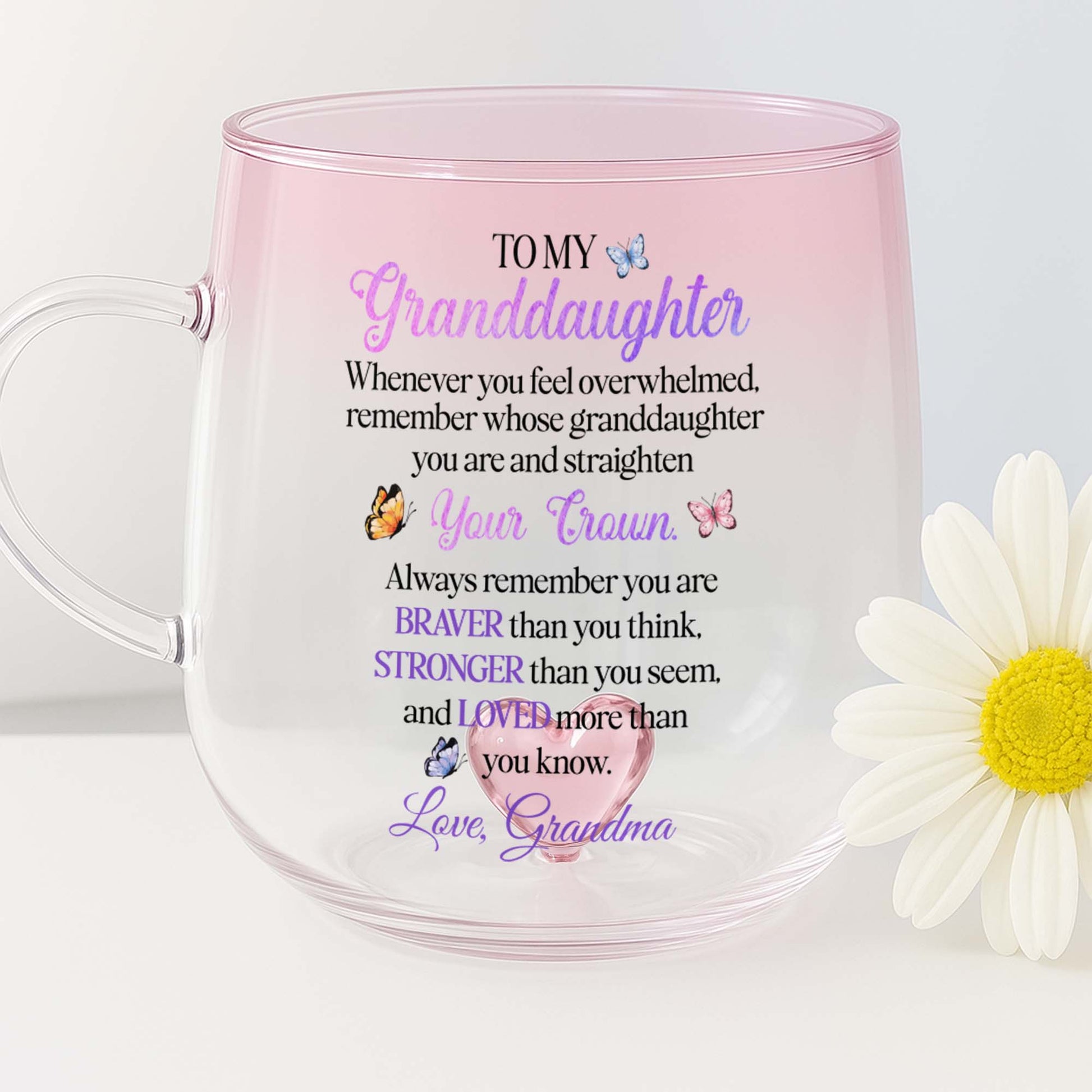 Straighten Your Crown Granddaughter Mug