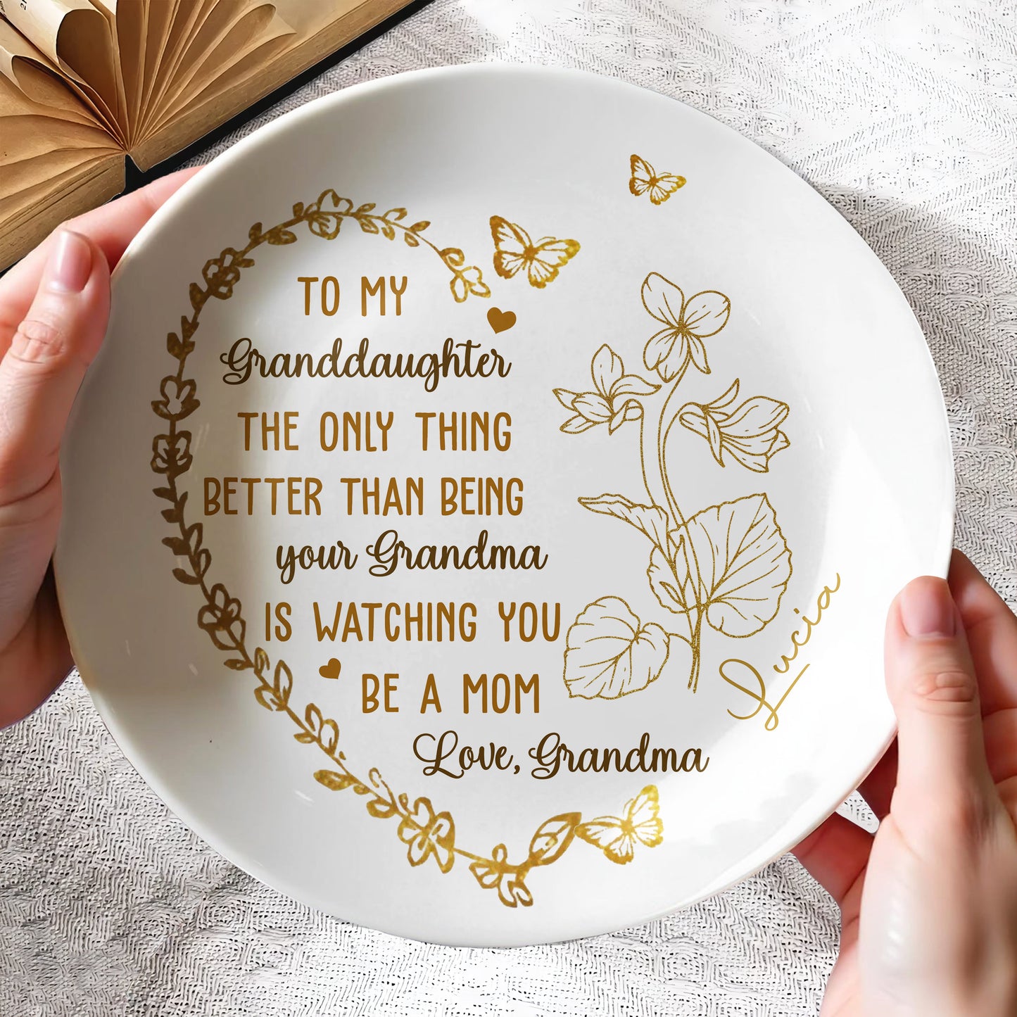 To My Granddaughter, The Only Thing Better Than Being Your Grandma, Butterflies And Flowers