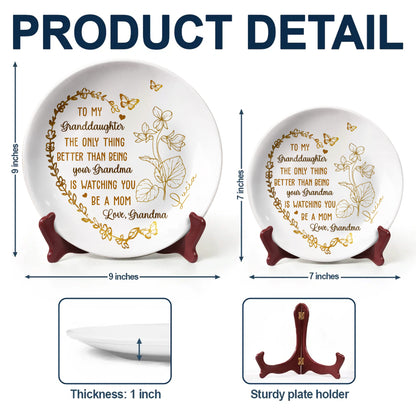 To My Granddaughter, The Only Thing Better Than Being Your Grandma, Butterflies And Flowers