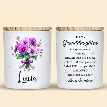 To My Granddaughter, Always Remember, Flowers And Butterflies