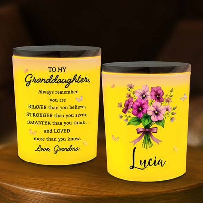 To My Granddaughter, Always Remember, Flowers And Butterflies