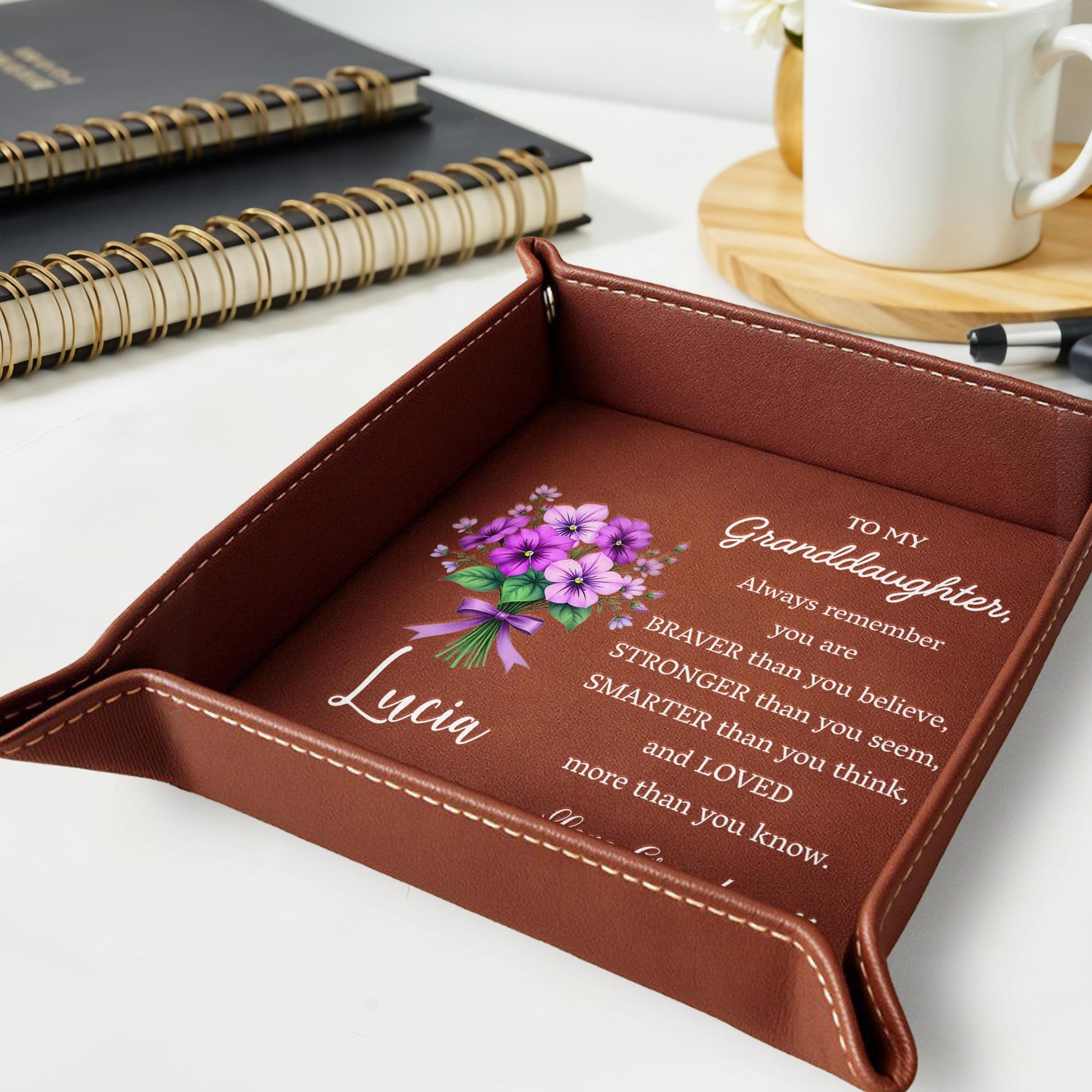 To My Granddaughter, Always Remember You Are Braver, Flowers