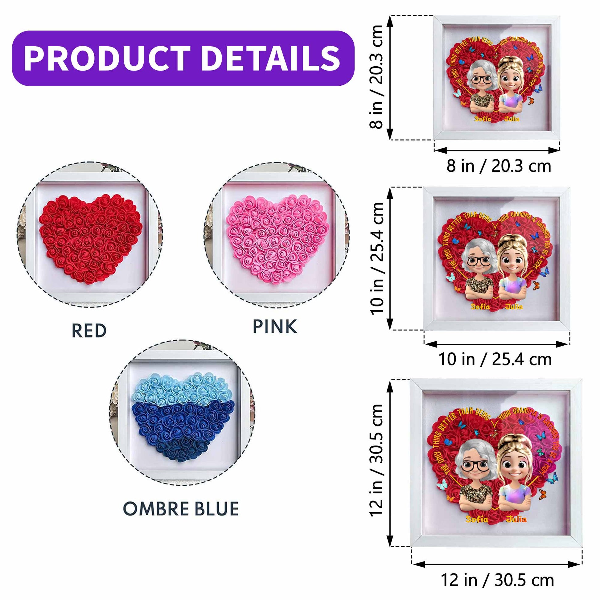 The Only Thing Better Than Being Your Grandma, Roses and Butterflies Design