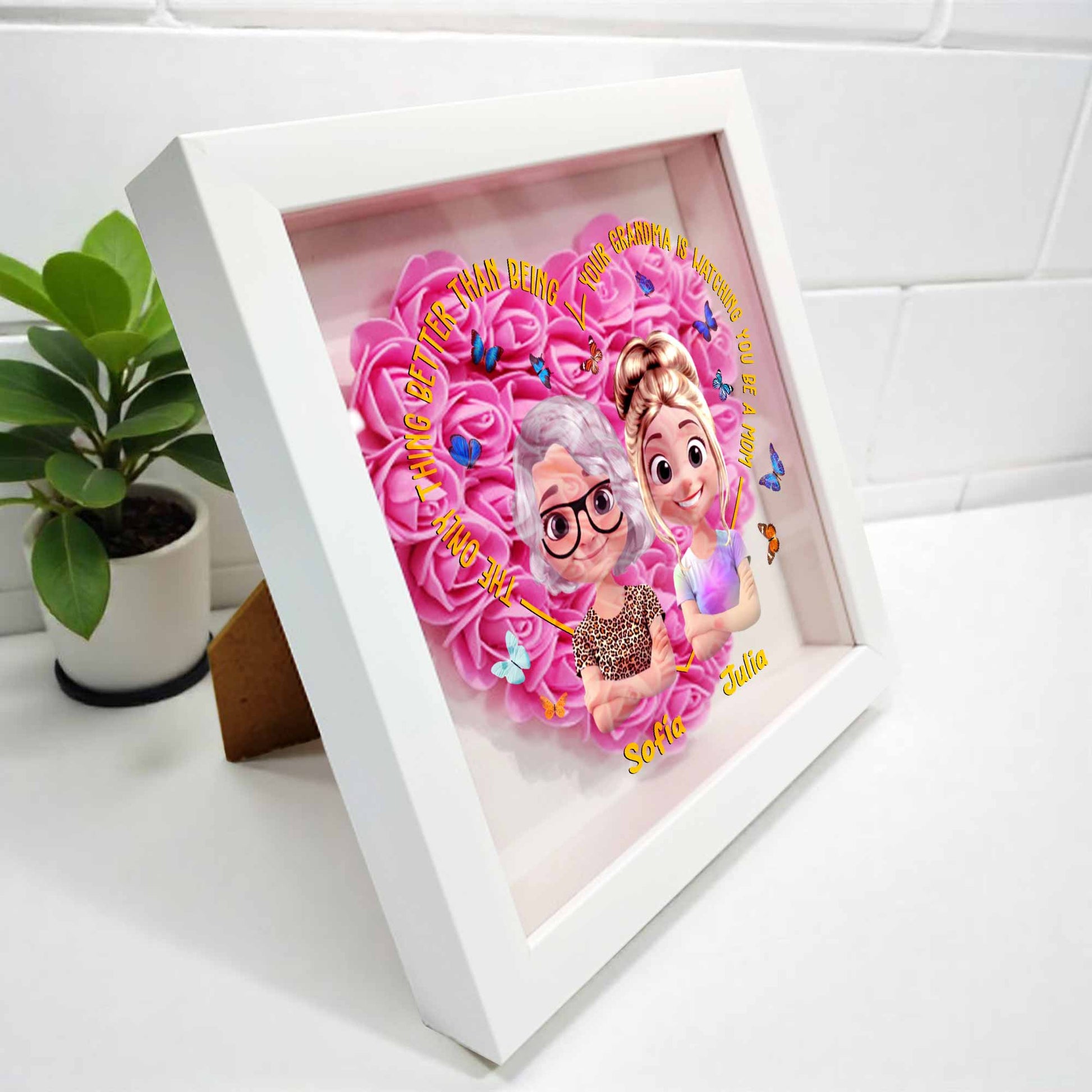 The Only Thing Better Than Being Your Grandma, Roses and Butterflies Design