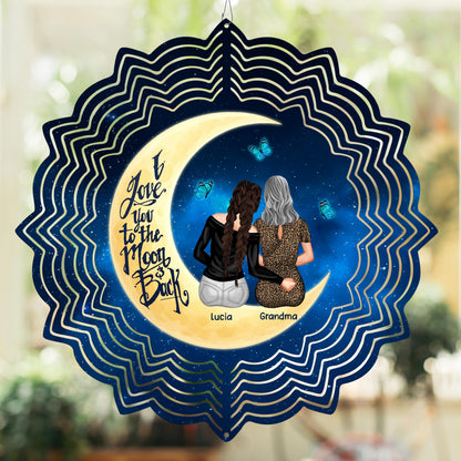 I Love You To The Moon And Back, Moon And Stars Design