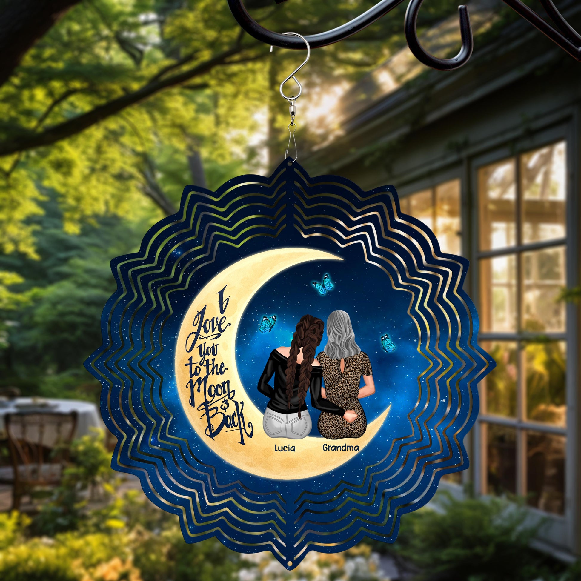 I Love You To The Moon And Back, Moon And Stars Design