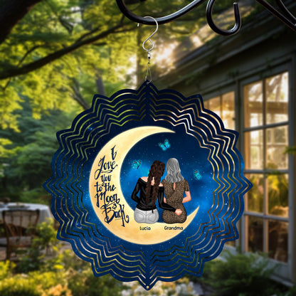 I Love You To The Moon And Back, Moon And Stars Design