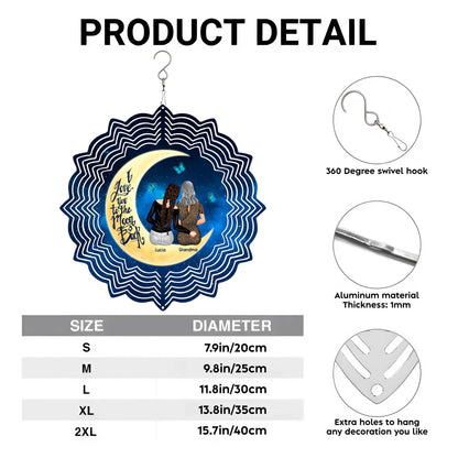 I Love You To The Moon And Back, Moon And Stars Design