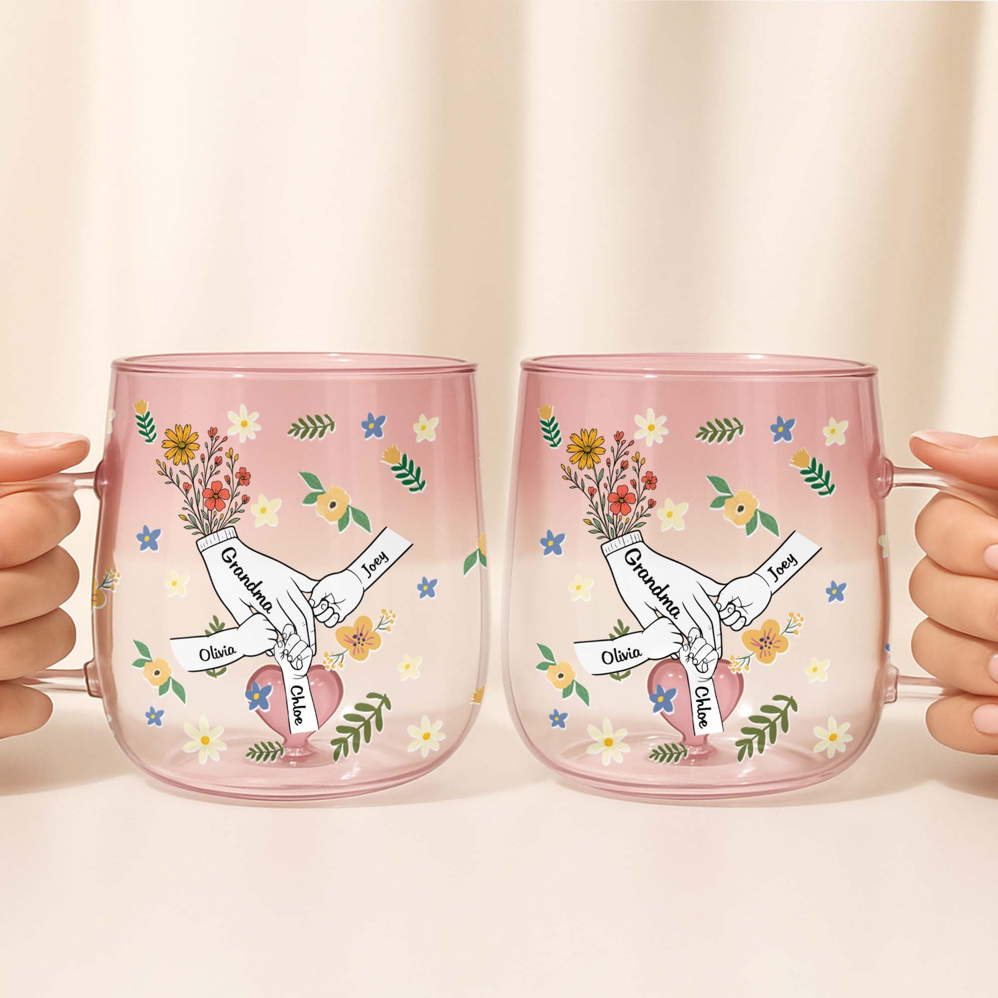 Celebrate Cherished Family Bonds With Vibrant Flowers And Heart