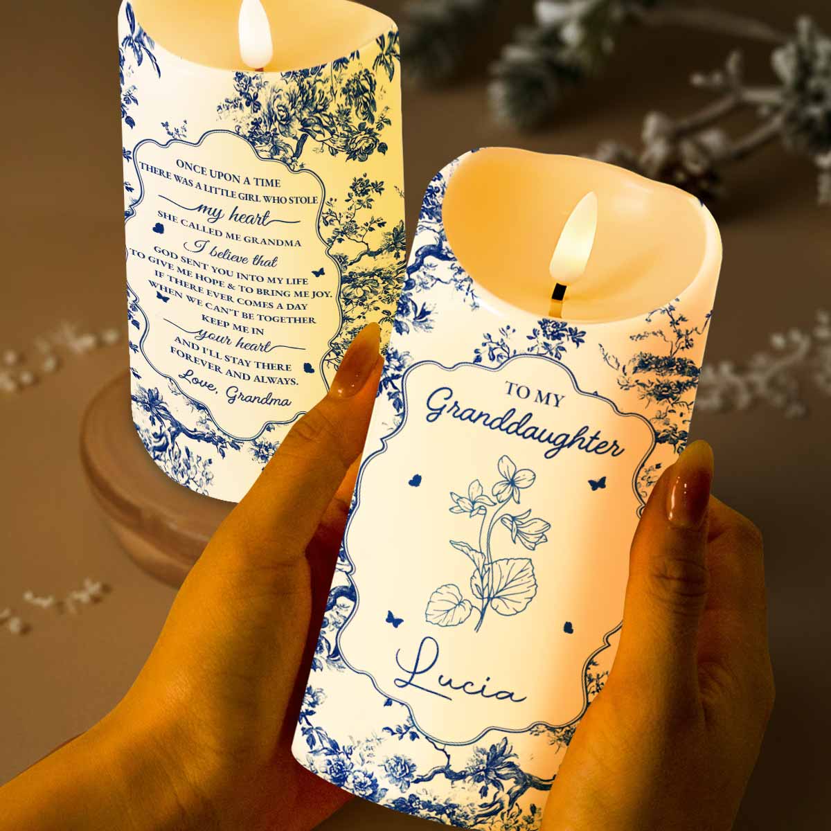 To My Granddaughter, Once Upon A Time, Floral Theme