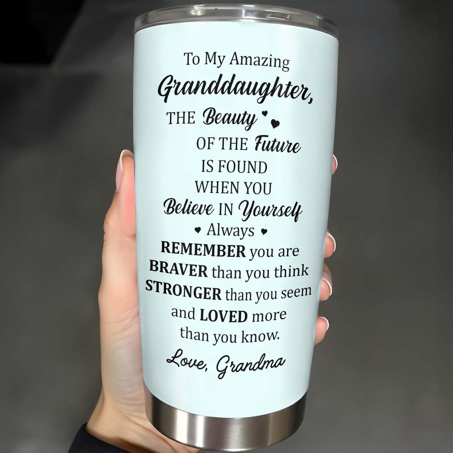 To My Amazing Granddaughter, Believe In Yourself, Police Officer Uniform