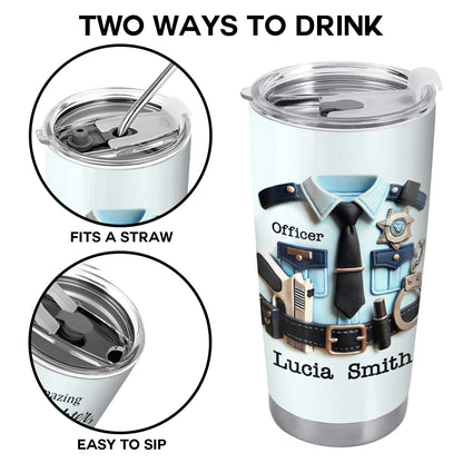 To My Amazing Granddaughter, Believe In Yourself, Police Officer Uniform