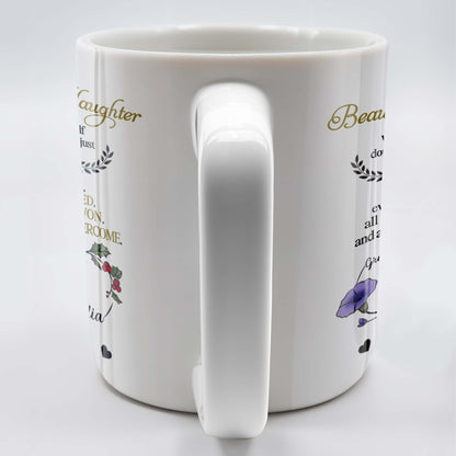 To My Beautiful Granddaughter, Remember How Far You Have Come, Flowers And Heart