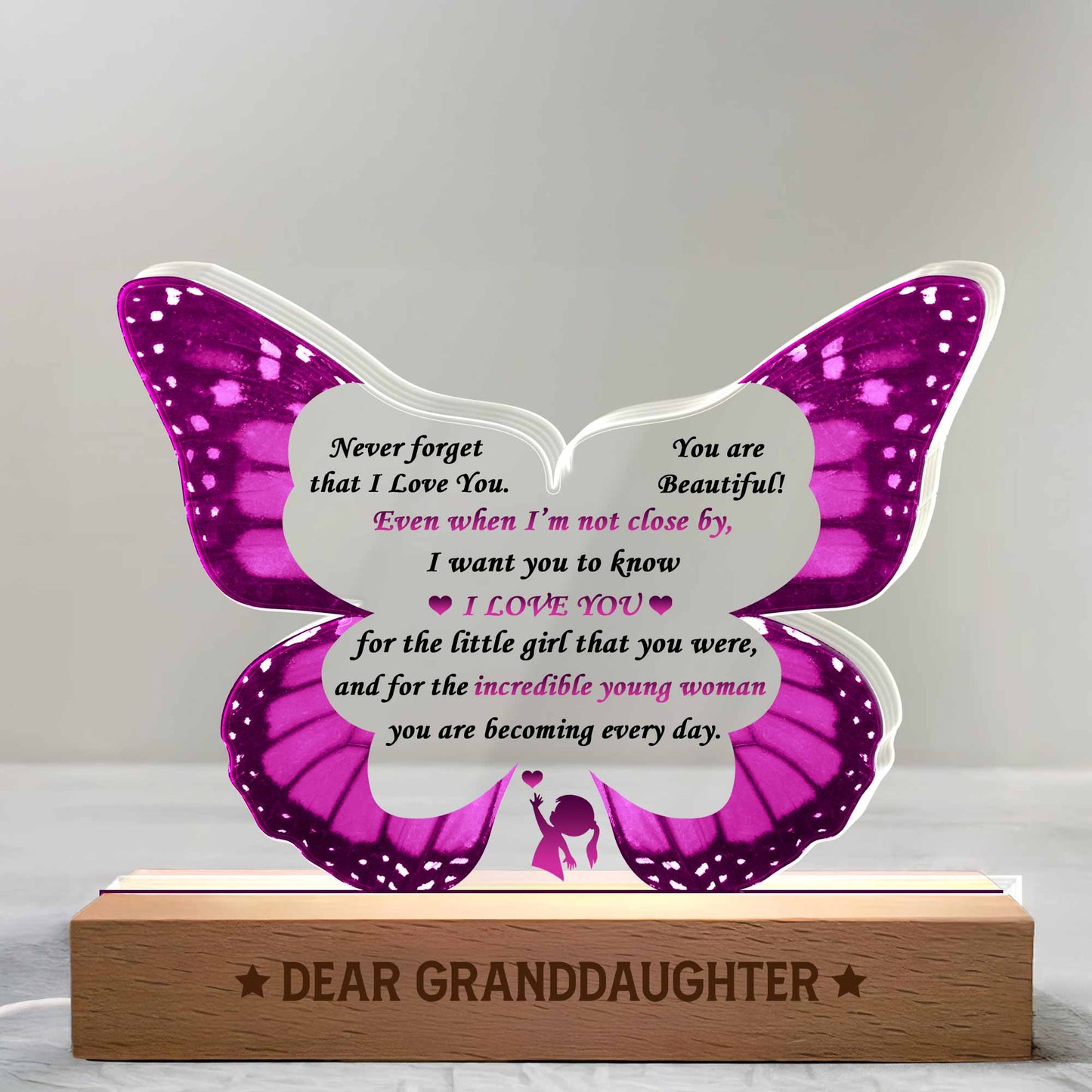 Never Forget That I Love You, Beautiful Butterfly Silhouette