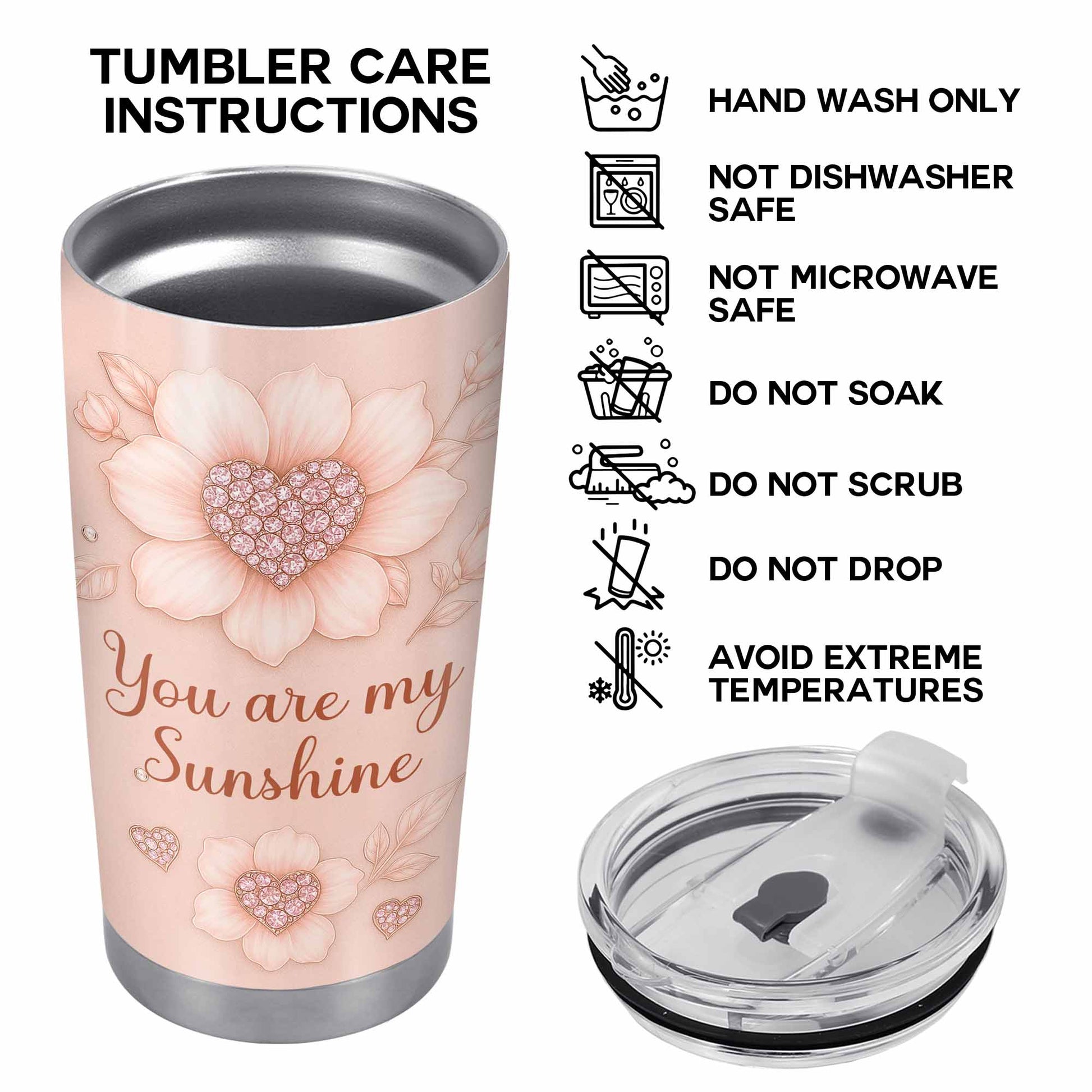 You Are My Sunshine With Flowers And Hearts