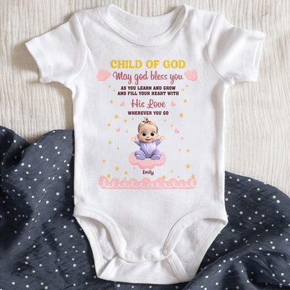 Child Of God Bless You Learn And Grow Onesie