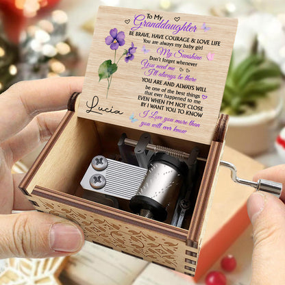 To My Granddaughter, Love And Life Inspirational Message