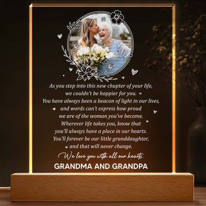 As You Step Into This New Chapter Of Your Life, Flowers and Hearts