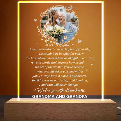 As You Step Into This New Chapter Of Your Life, Flowers and Hearts