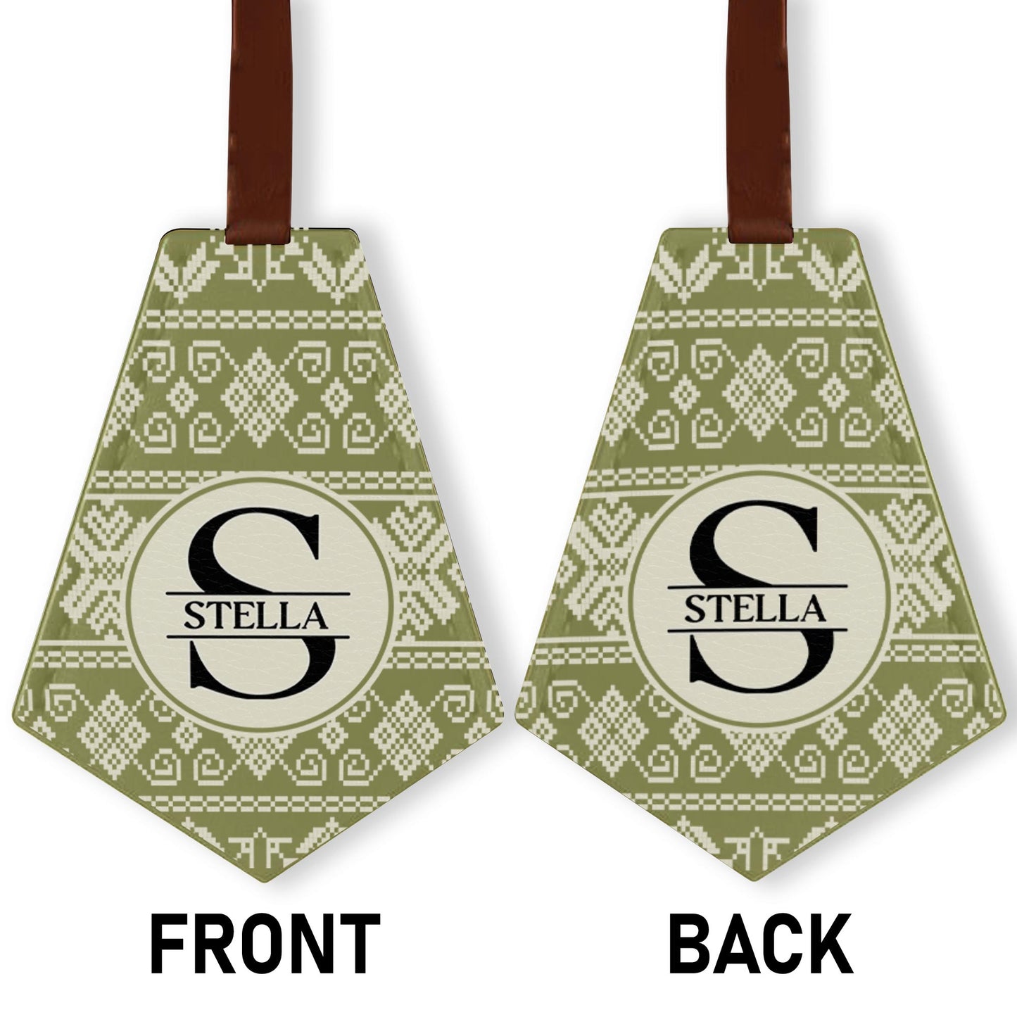 Customize This Chic Monochrome Handbag Tag