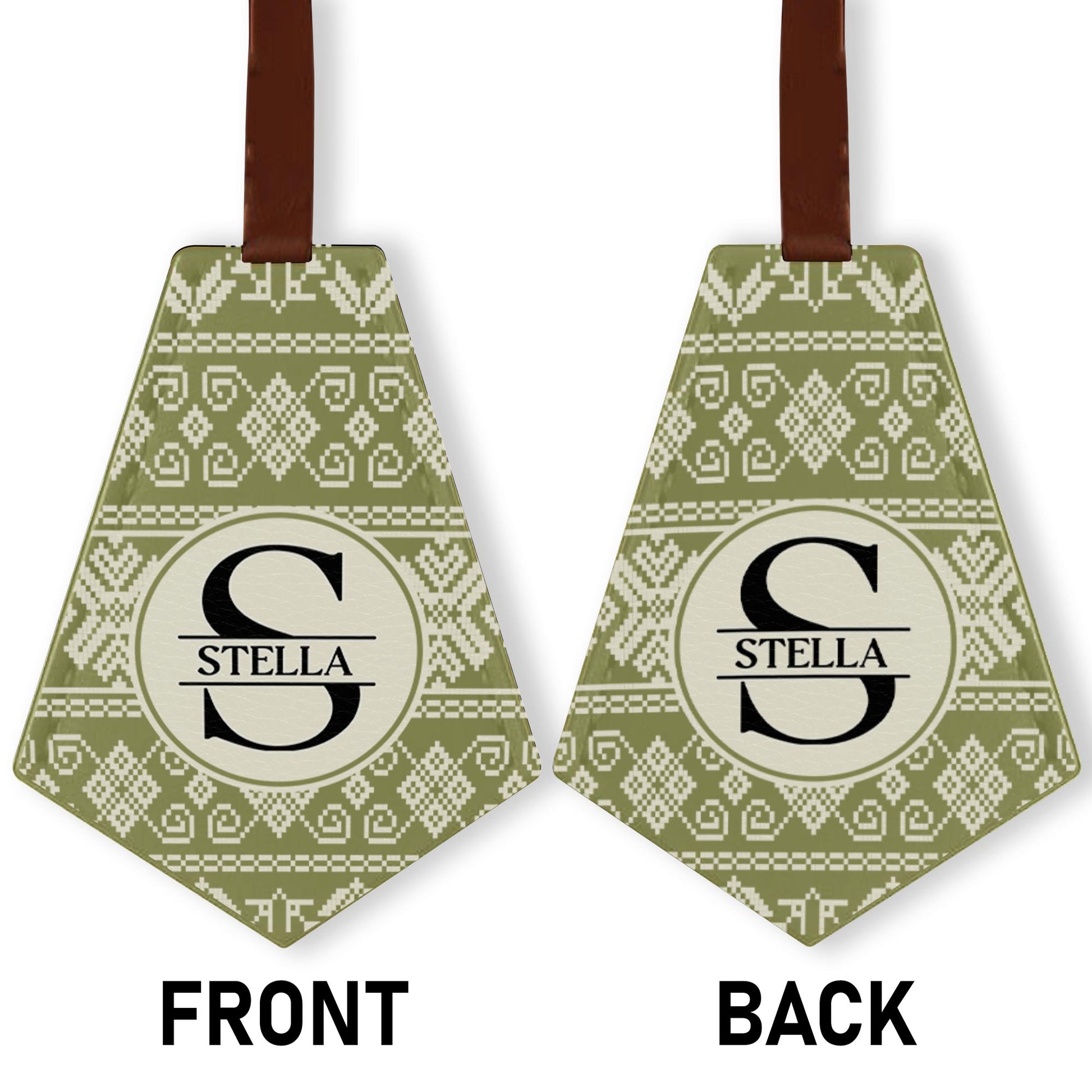 Customize This Chic Monochrome Handbag Tag