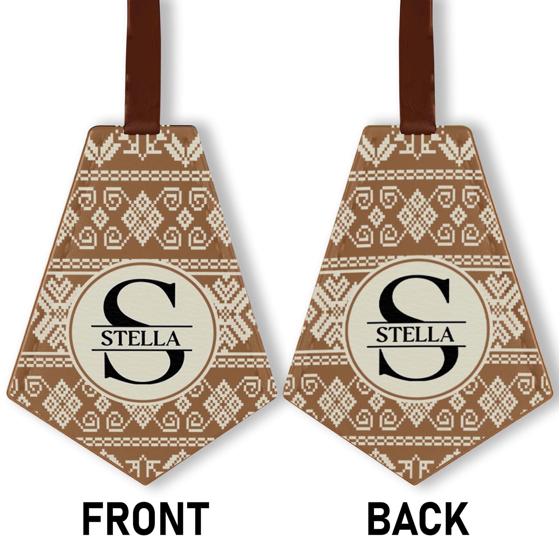 Customize This Chic Monochrome Handbag Tag