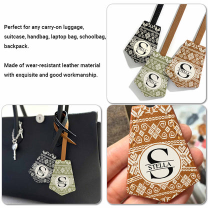 Customize This Chic Monochrome Handbag Tag