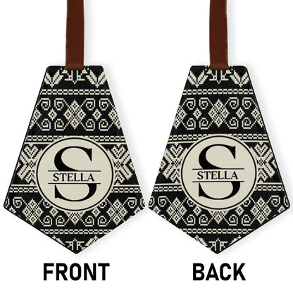 Customize This Chic Monochrome Handbag Tag