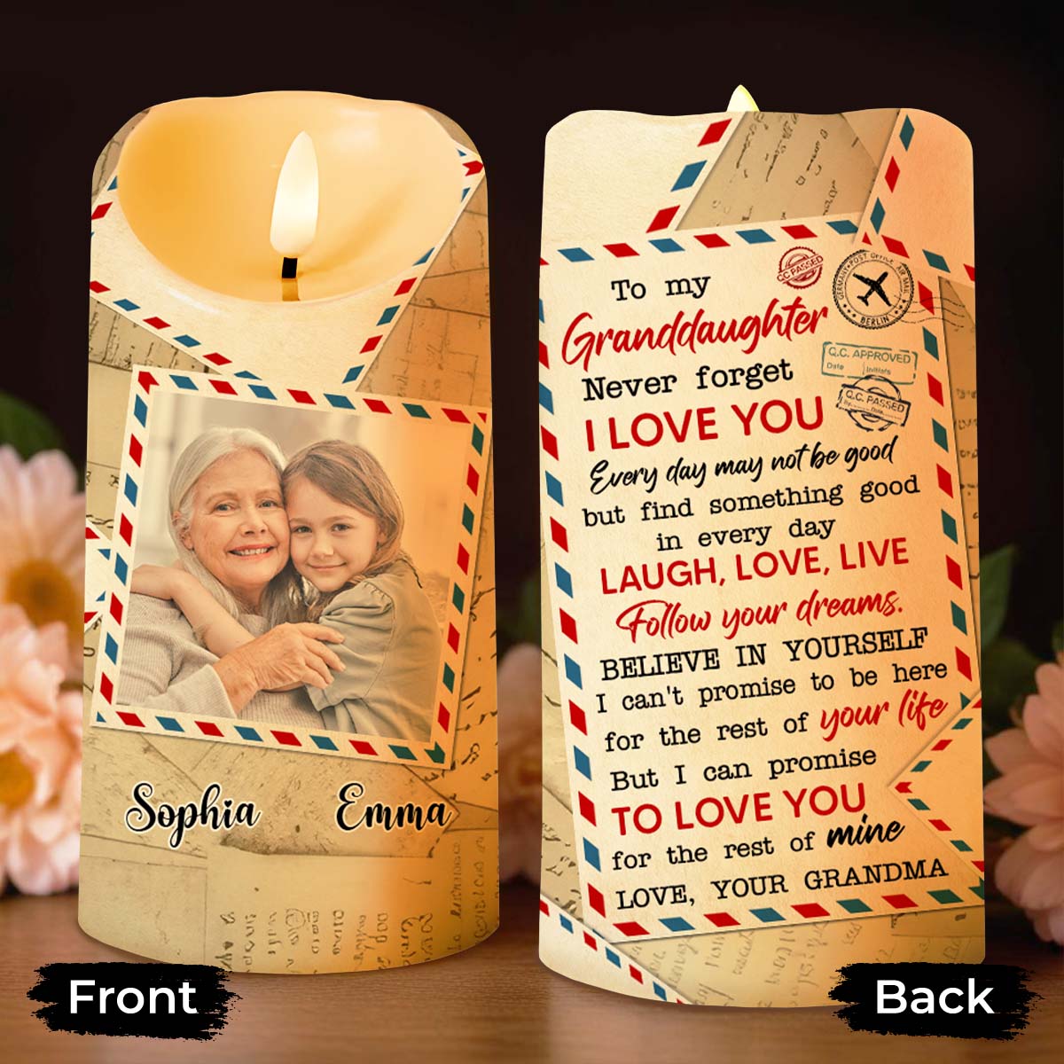 To My Granddaughter Follow Your Dreams Letter Love Promise