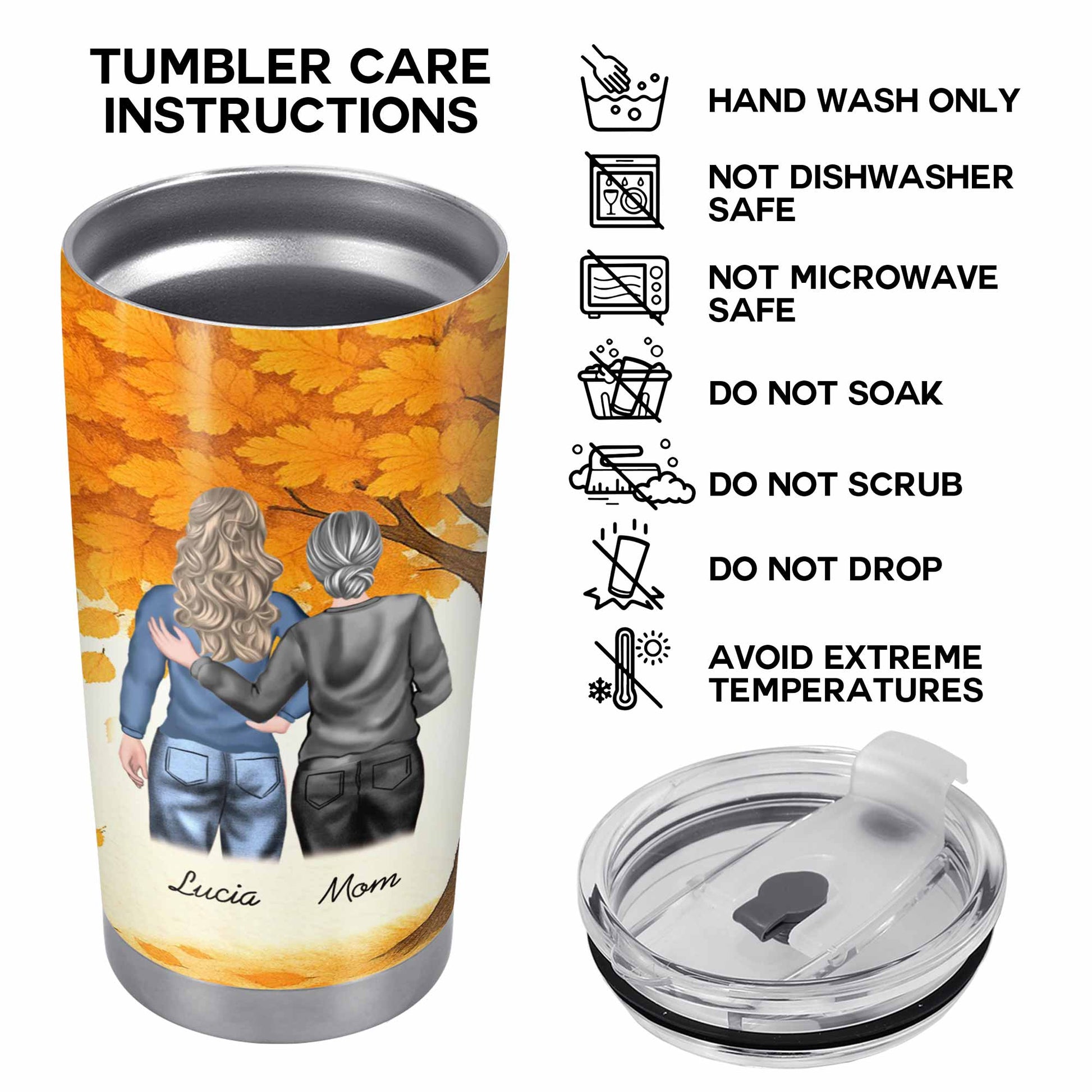 Autumn Memories With Mom, Customizable Design