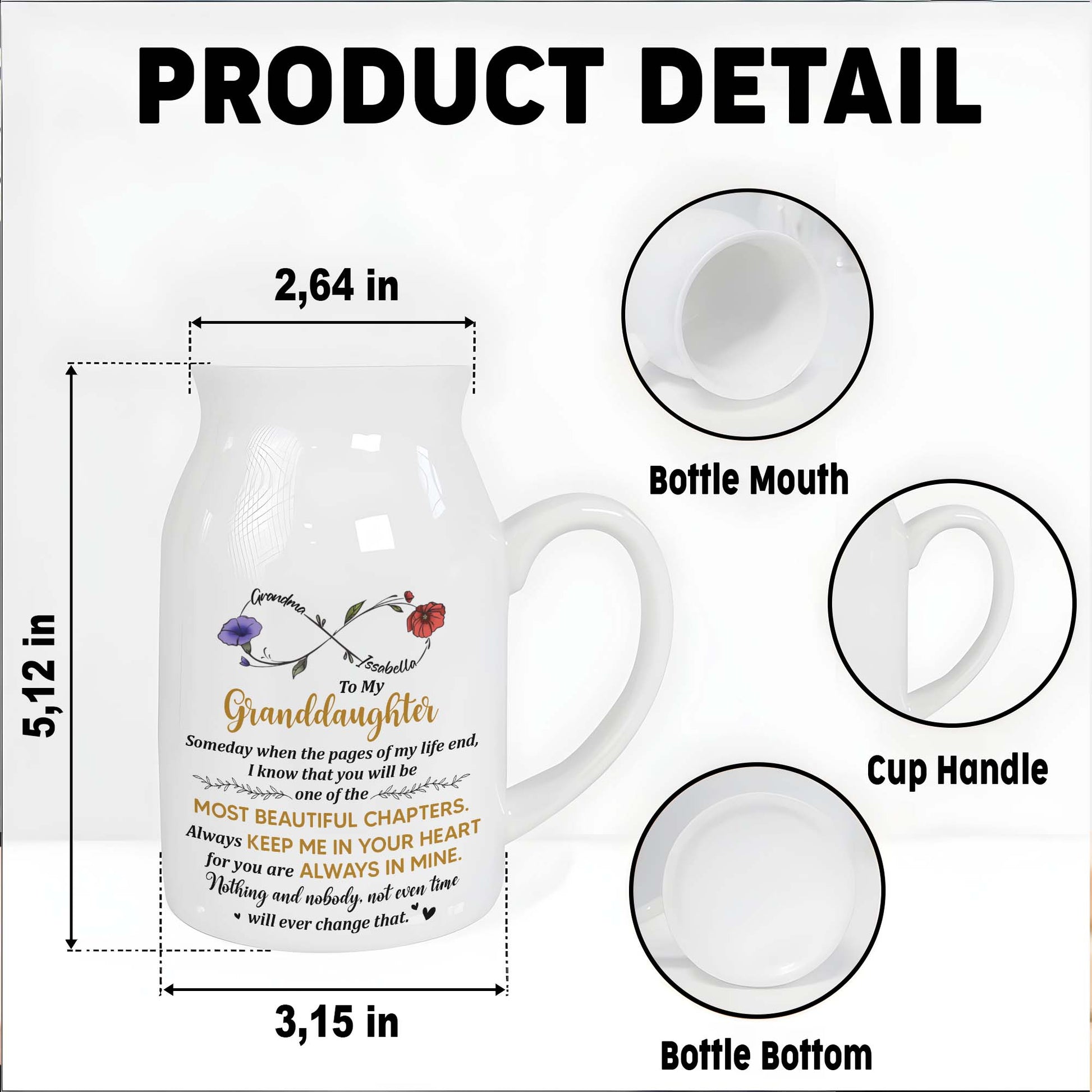 To My Granddaughter Always Keep Me In Your Heart