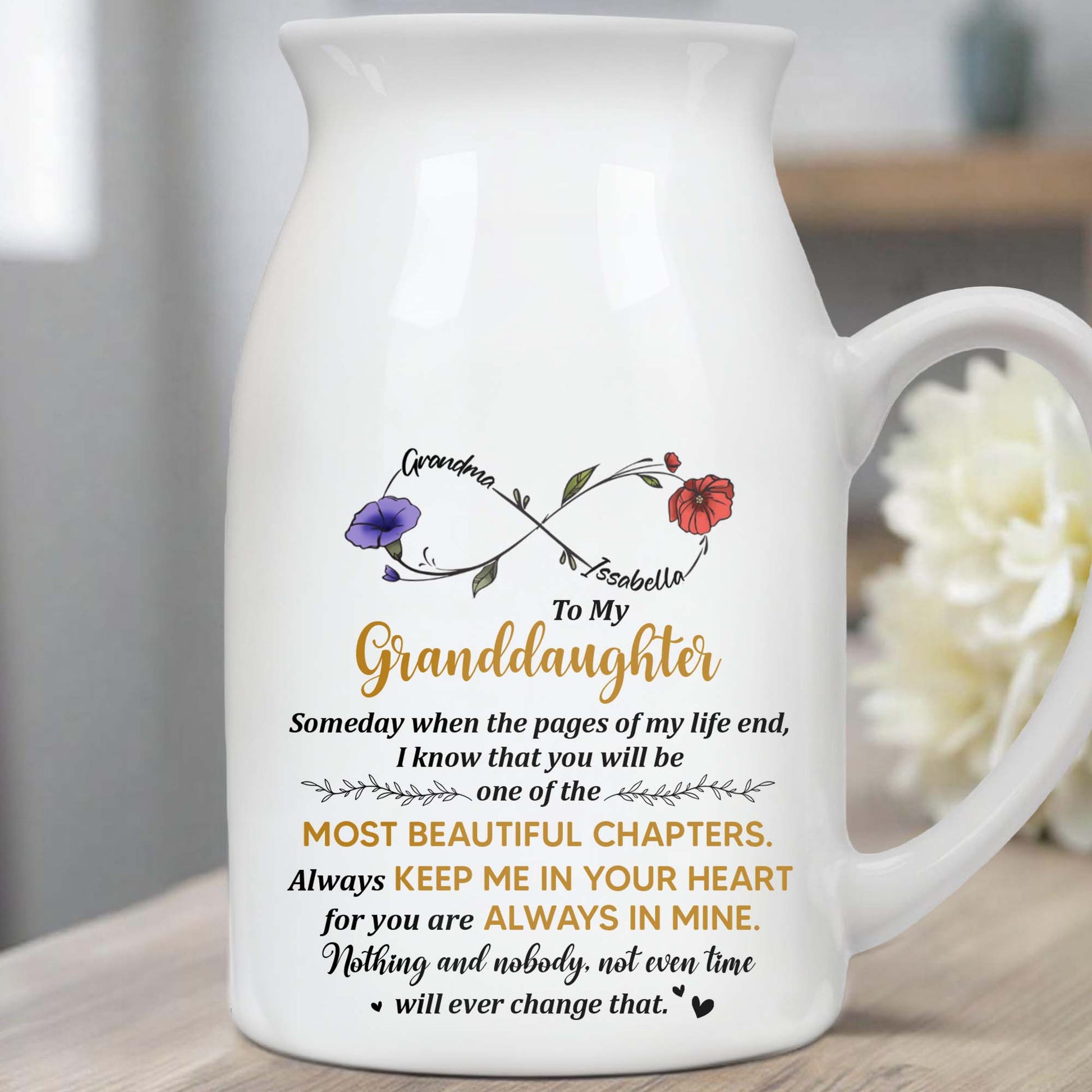 To My Granddaughter Always Keep Me In Your Heart