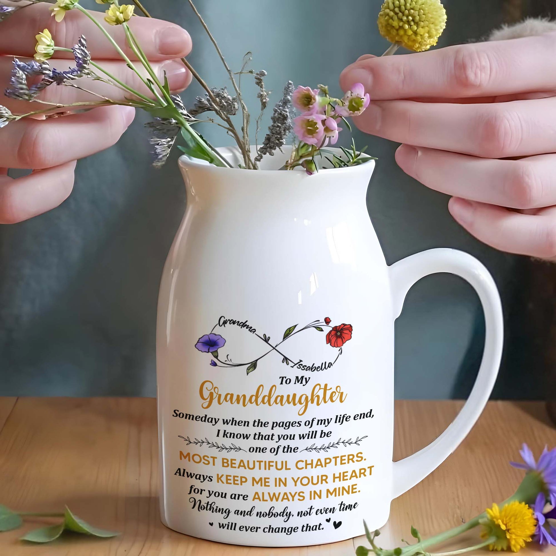 To My Granddaughter Always Keep Me In Your Heart