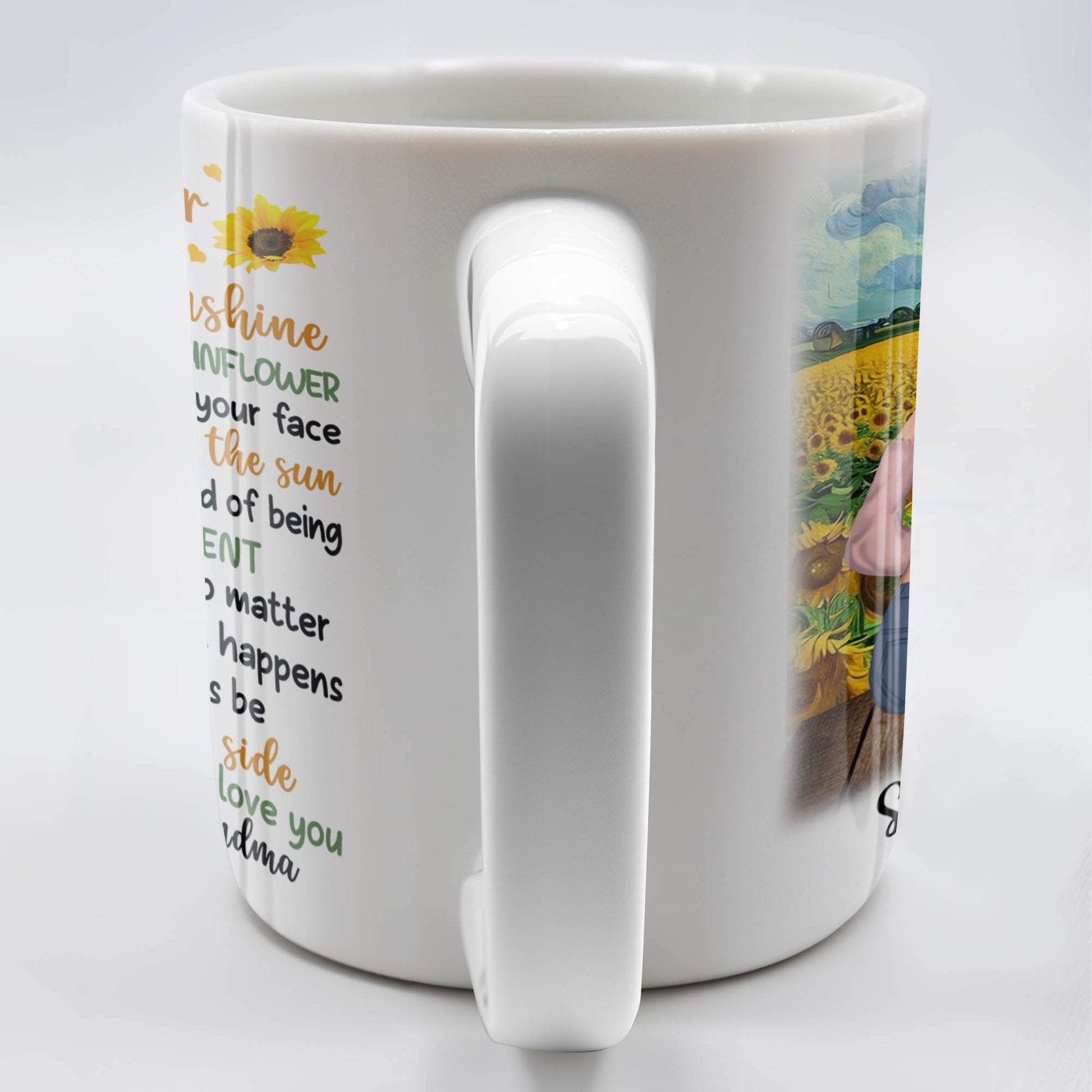 To My Granddaughter You Are My Sunshine Sunflower Mug