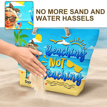 Beaching Not Teaching With Sun And Palm Trees