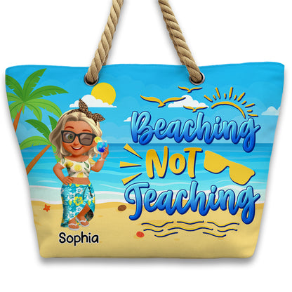 Beaching Not Teaching With Sun And Palm Trees