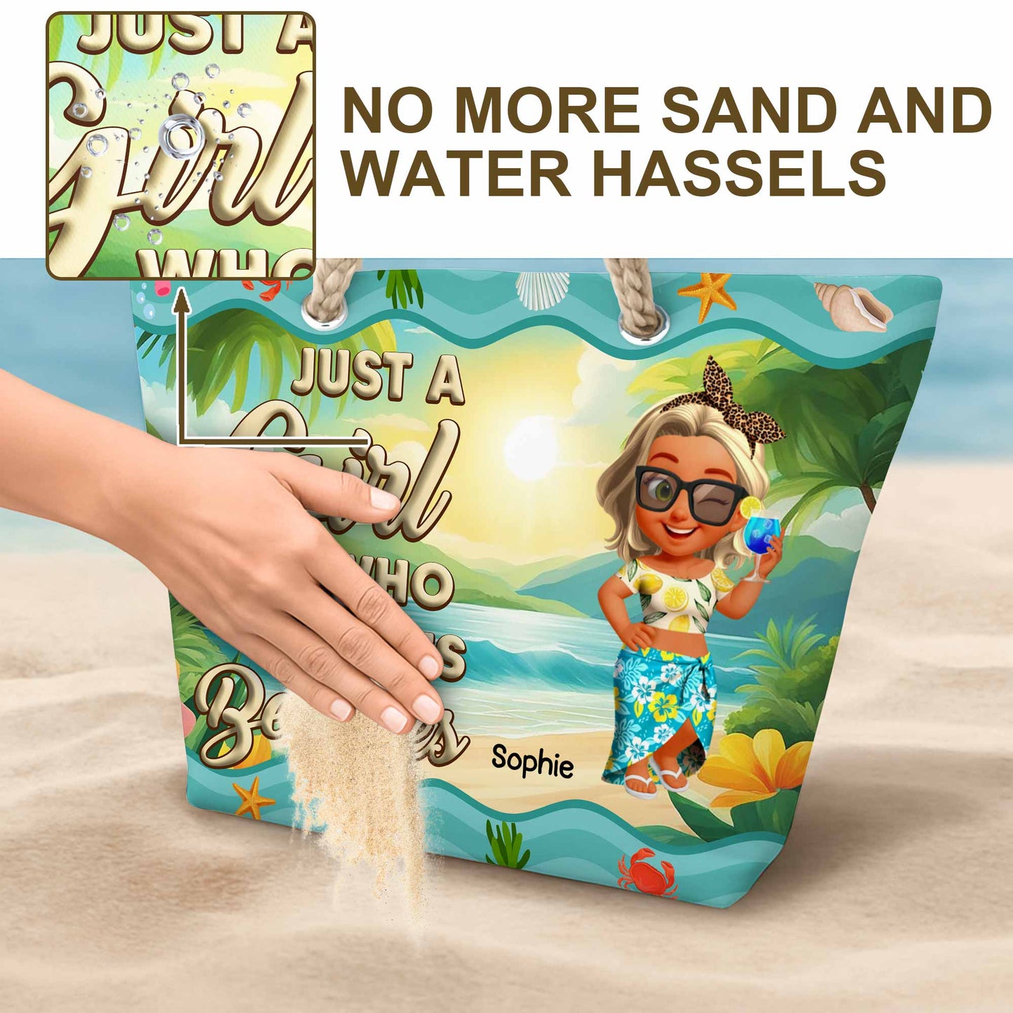 Just A Girl Who Loves Beaches, Tropical Flowers