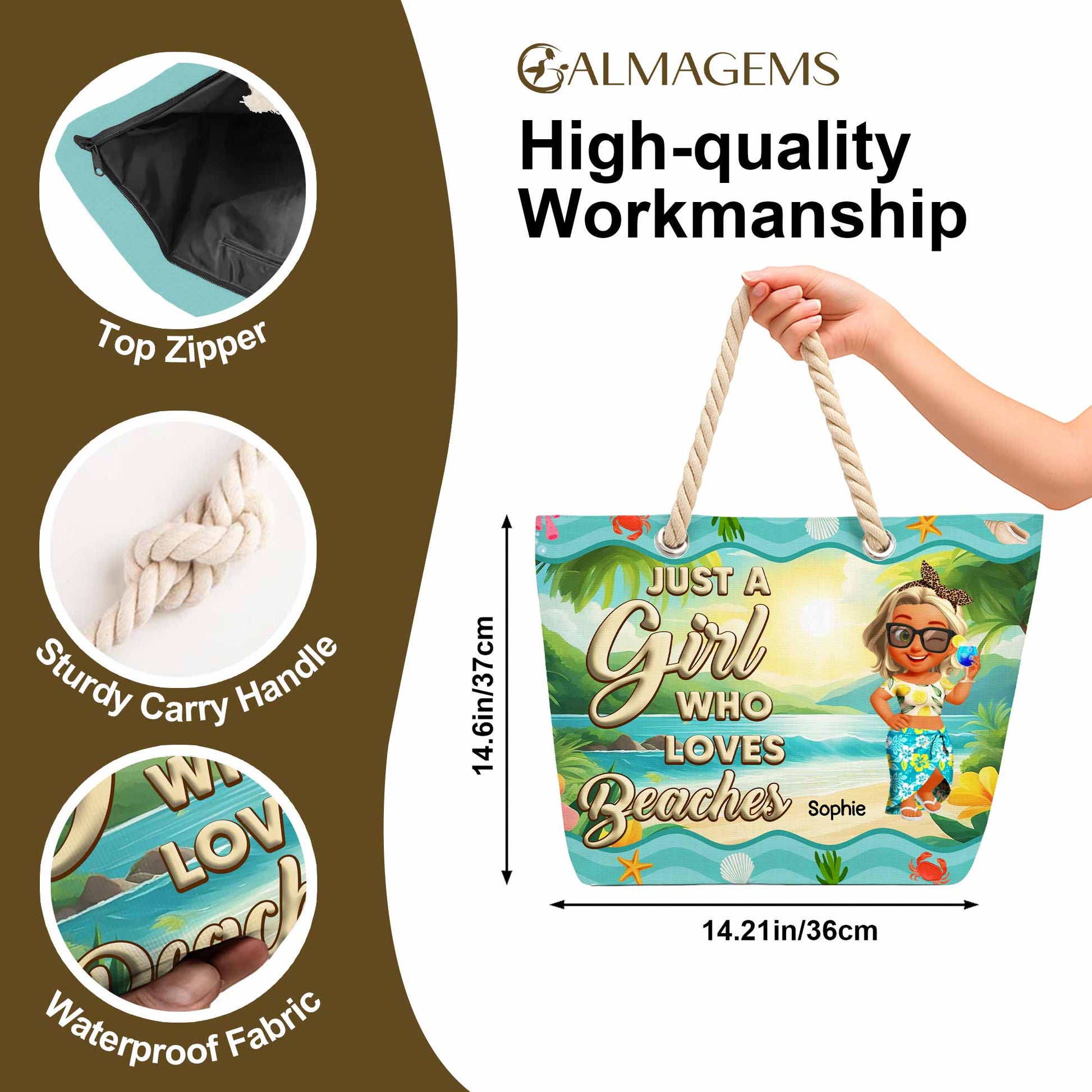 Just A Girl Who Loves Beaches, Tropical Flowers