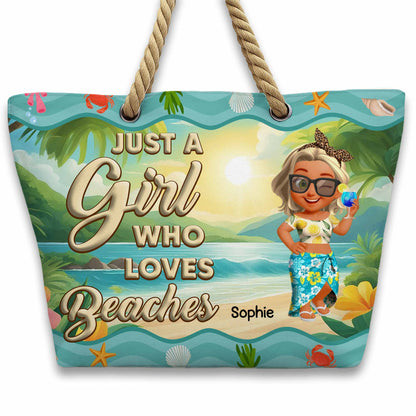 Just A Girl Who Loves Beaches, Tropical Flowers